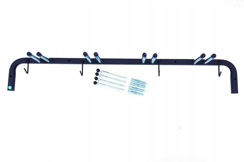 WIESZAK NA NARTY MONTOWANY DO ŚCIANĘ 4 PARY NART zdjęcie 8