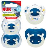 SMOCZEK USPOKAJAJĄCY ORTODONTYCZNY SIGNATURE NIEBIESKI 6-18m