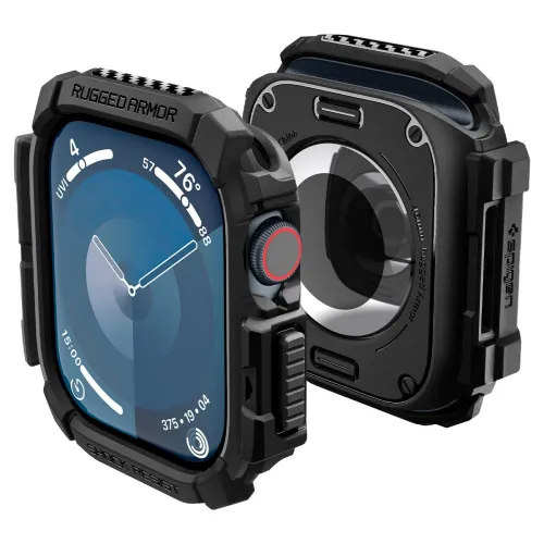 Etui Spigen Rugged Armor na Apple Watch 10 46 mm - czarne na Arena.pl