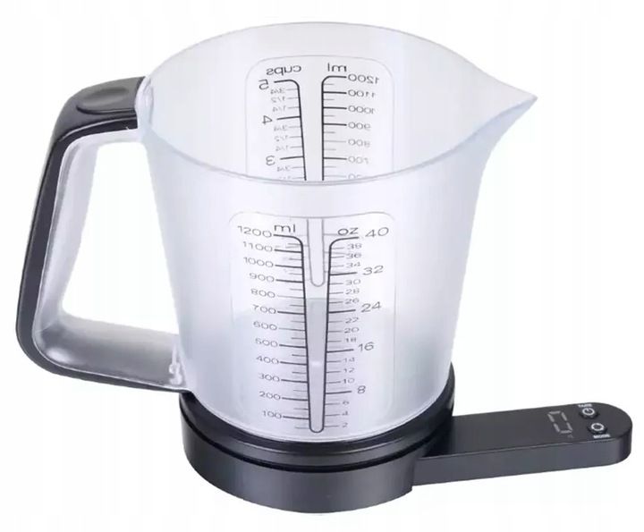 Elektroniczna waga kuchenna z KUBKIEM 1200ml 1g / 5kg KINGHOFF KH-1829 zdjęcie 1