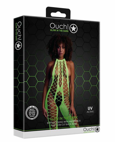 Bodystocking With Halterneck - Green - Xs/Xl zdjęcie 3