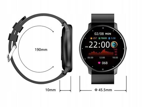 Zegarek męski MK-Tech SMARTWATCH krokomierz pulsometr czarny na Arena.pl