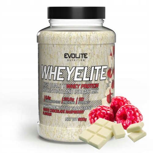 EVOLITE WheyElite 900g BIAŁKO WPC WPI White Chocolate Raspberry na Arena.pl