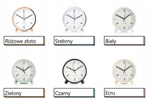 BUDZIK ZEGAREK BEZGŁOŚNY CICHY ZEGAR BEZ TYKANIA na Arena.pl