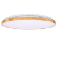 Gandava lampa sufitowa plafon 36W LED 48cm biało drewniany 4000K