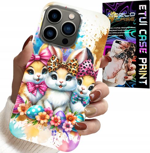 ETUI DO IPHONE 14 PRO - KRÓLICZKI, ŚWIĄTECZNE, KRÓLIK, WIELKANOC na Arena.pl