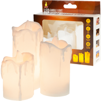 TG59562 ŚWIECZKI LED ZESTAW 3SZT. WKŁAD DO ZNICZA JAK WOSK