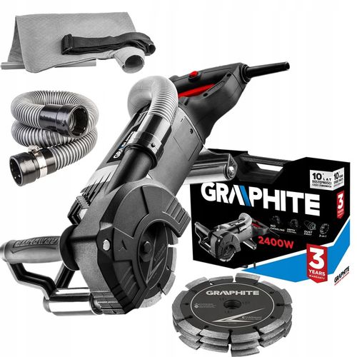 GRAPHITE BRUZDOWNICA 2400W TARCZA 150x22.2mm + OSPRZĘT 59G371 CIĘCIE 43mm na Arena.pl
