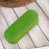 skórzane etui na okulary piórnik zielony vintage paolo peruzzi t-82-gr