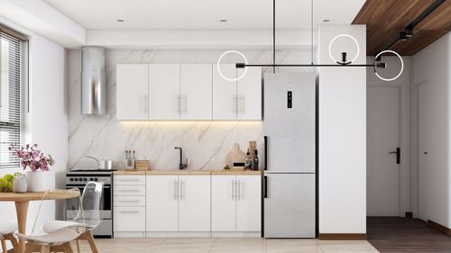 KUCHNIA Szafka kuchenna INEZ stojąca 40 biały craft złoty SZUFLADY na Arena.pl