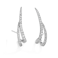 Kolczyki ze stali szlachetnej pozłacane KST2897