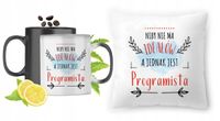 Dla Programisty Zestaw Kubek Magiczny + Poduszka Z Nadrukiem Ze Zdjęciem