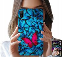 ETUI DO HUAWEI Y6 2019 - NIEBIESKIE MOTYLKI, MOTYL, KOBIECE WZORY
