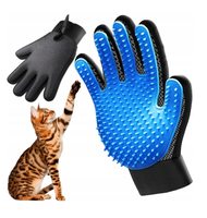 RĘKAWICA SZCZOTKA DO WYCZESYWANIA CZESANIA SIERŚCI GŁASKANIA PSA KOTA ŁAPA