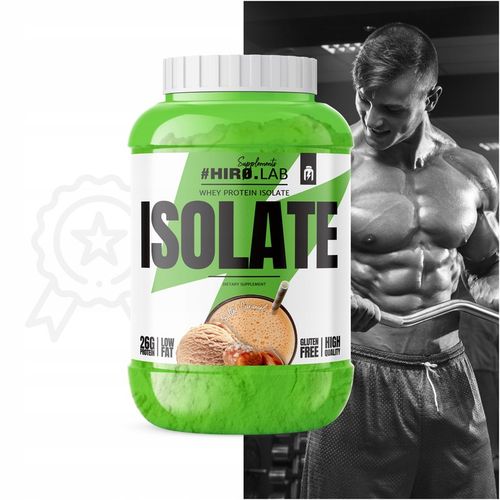 Izolat Białka BIAŁKO 1800 g wpi iso Whey Protein Isolate SŁONY KARMEL HIRO na Arena.pl