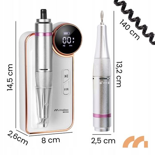 FREZARKA DO PAZNOKCI BEZPRZEWODOWA ZE STACJĄ MANICURE PEDICURE ZESTAW na Arena.pl