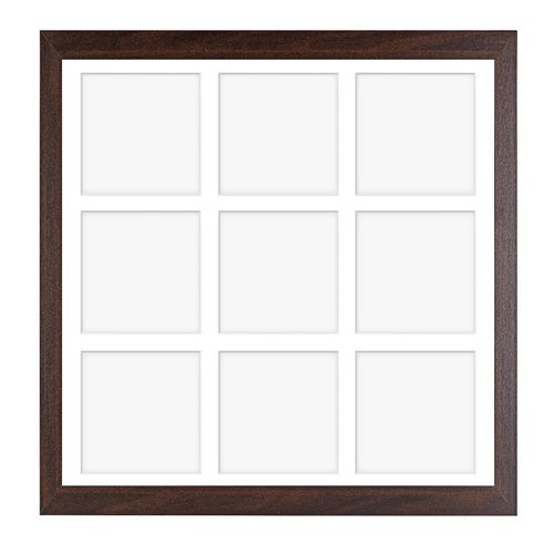 Ramka na 9 zdjęć Hekla 40x40x9 MDF galeria brązowy 1szt. na Arena.pl