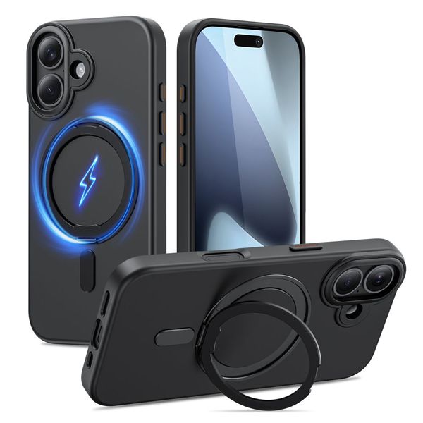 Etui TECH-PROTECT MagRing do iPhone 17 Czarne zdjęcie 1