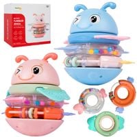 Grzechotka Gryzak Zabawka Piramidka Jenga Gra Dźwięk Muzyka