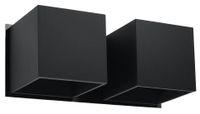 Kinkiet LAMPA ścienna SL.0657 metalowa OPRAWA kostki cubes czarne