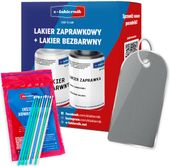 lakier zaprawka + bezbarwny + patyczki peugeot ezr/ezrc gris aluminium