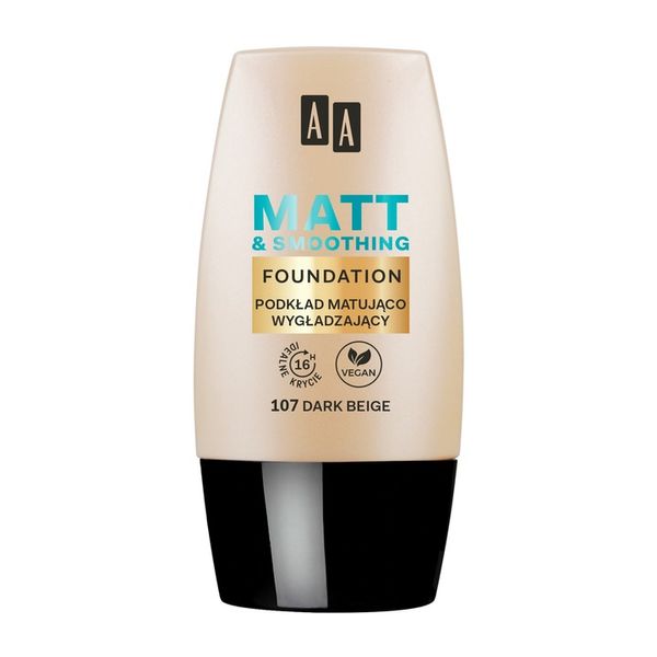 AA Make Up Matt podkład 107 dark beige 30 ml zdjęcie 5
