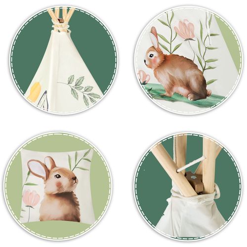 Namiot tipi dla dzieci Nukido - beżowe na Arena.pl