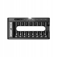 ŁADOWARKA DO 8 AKUMULATORÓW NI-MH 1.2V ORAZ LI-ON 1.5V AAA R3 AA R6 USB-C