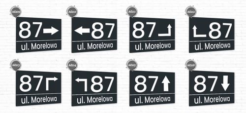 Tabliczka Tablica ADRESOWA ALUMINIOWA z wkrętami na Arena.pl