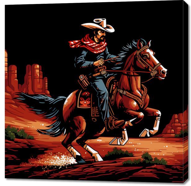 Obraz 100x100cm Galop przez Prerię zdjęcie 1