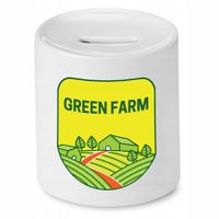 Skarbonka Prezent Dla Rolnika Green Farmer Z Nadrukiem Ze Zdjęciem