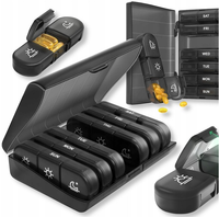 ORGANIZER POJEMNIK NA LEKI KASETKA PUDEŁKO NA TABLETKI 7 DNI 3 PORY DNIA