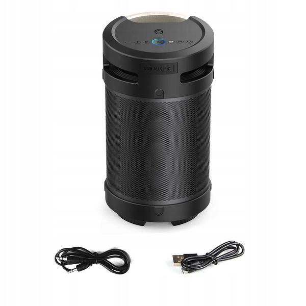 GŁOŚNIK BLUETOOTH PRZENOŚNY MANTA XBASS 360 100W TWS USB MP3 WODOODPRONY zdjęcie 12