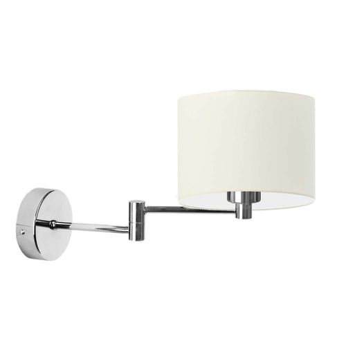 Złoty kinkiet na wysięgniku do sypialni BRAGE na Arena.pl