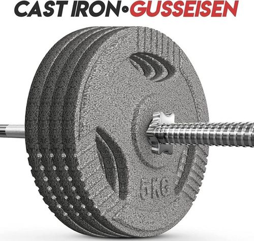 PHYSIONICS Zestaw obciążeń 4 x 5 kg, żeliwo, 31 mm na Arena.pl