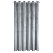 Zasłona gotowa na przelotkach MELANIA 140x250 Eurofirany srebrna