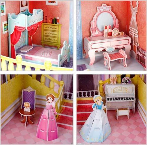 Puzzle 3D Domek dla lalek Fairytale Cast na Arena.pl