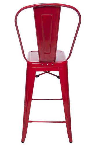 Hoker TOWER BACK 66cm czerwone metal na Arena.pl