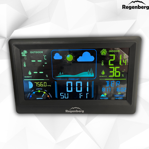 stacja pogodowa termometr meteo budzik bezprzewodowa czujnik stacja pogody na Arena.pl