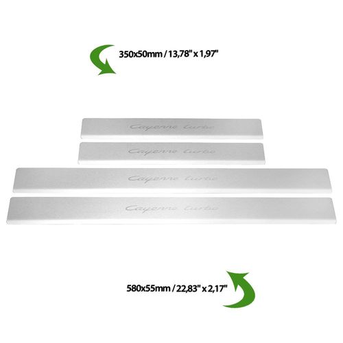 Listwa progowa PORSCHE CAYENNE 9Y0 CAYENNE TURBO Stal nierdzewna 304 mat na Arena.pl