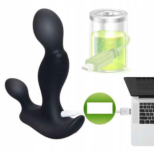 MASAŻER PROSTATY WIBRATOR KOREK ANALNY 3w1 USB na Arena.pl