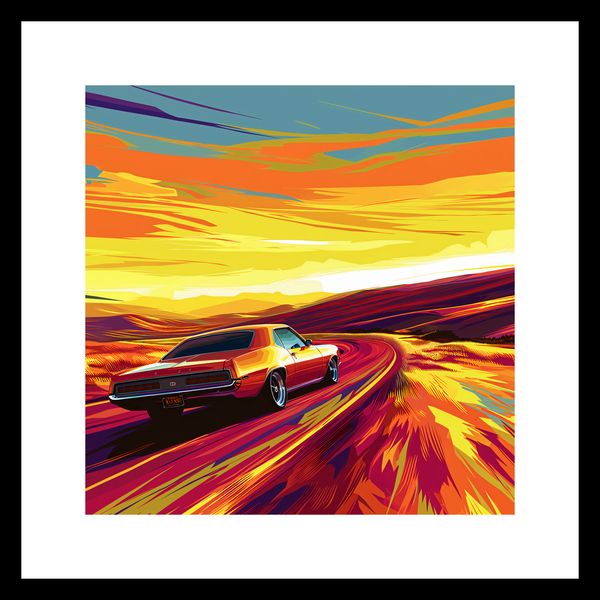 Plakat 30x30cm Pędź Przed Siebie zdjęcie 3