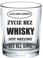 Szklanka do WHISKY z grawerem prezent na święta