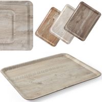 taca do serwowania laminowana jasne drewno 430 x 330 mm - hendi 508862
