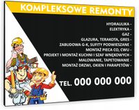 TABLICZKA REKLAMOWA szyld z nadrukiem 40x30 cm kompleksowe remonty