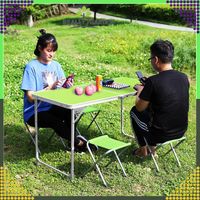 Zestaw Stolik Stół Turystyczny Składany Kempingowy Duży 4 Krzesła Walizka