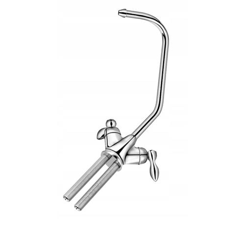 PODWÓJNY KRANIK KRAN DO FILTRA WODY OSMOZA CHROM na Arena.pl