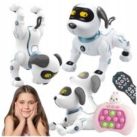 Interaktywna zabawka pies robot zdalnie sterowany gra popit dla dziewczynki