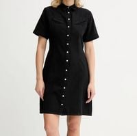 Levi's sukienka jeansowa kolor czarny mini prosta 001HR M
