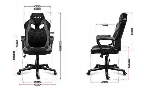 Fotel Gamingowy Gracza obrotowy Tilt HUZARO Force 2.5 GREY MESH na Arena.pl